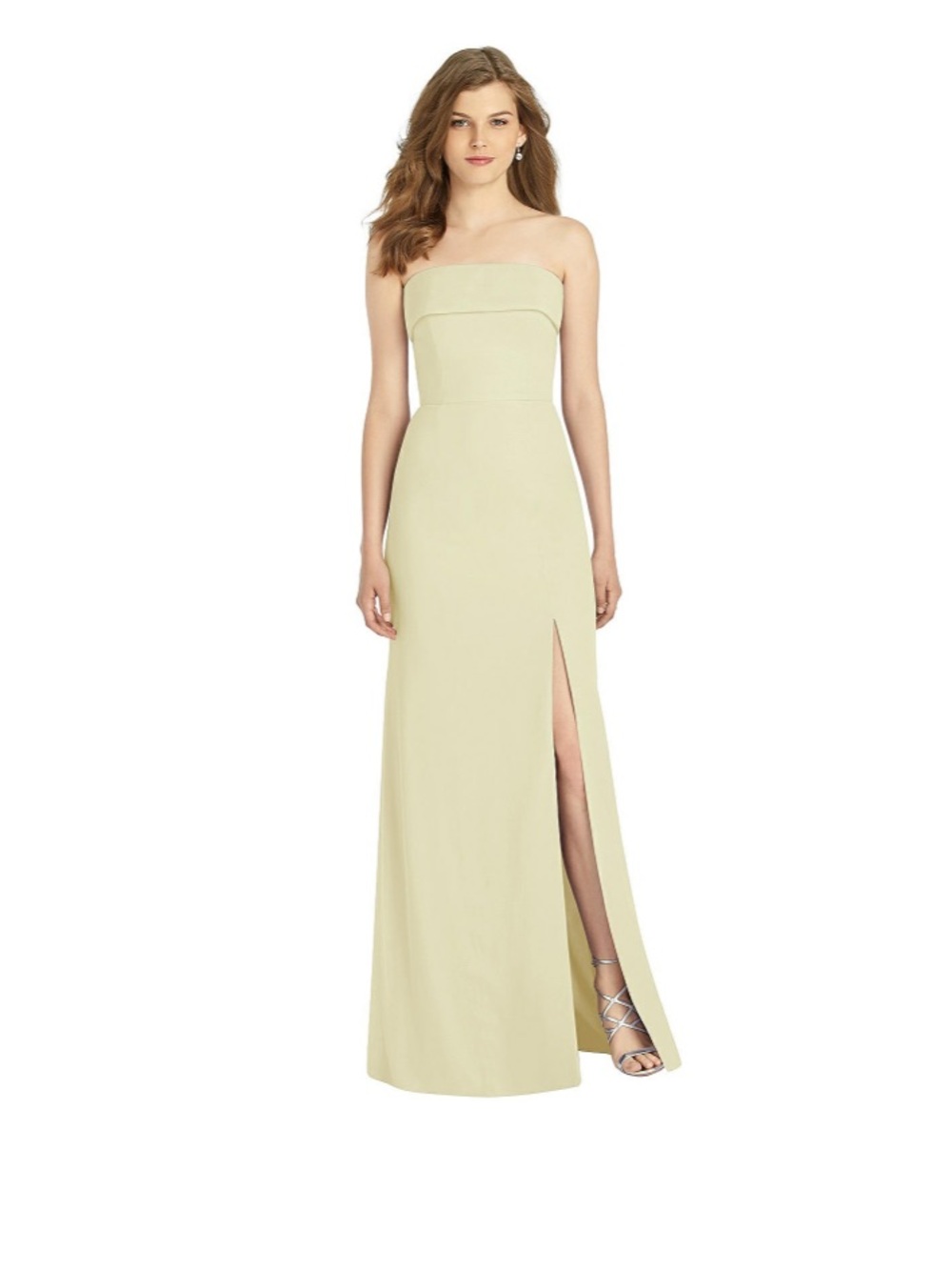 Bella Bridesmaids Lux Chiffon Butter Yellow Dress
